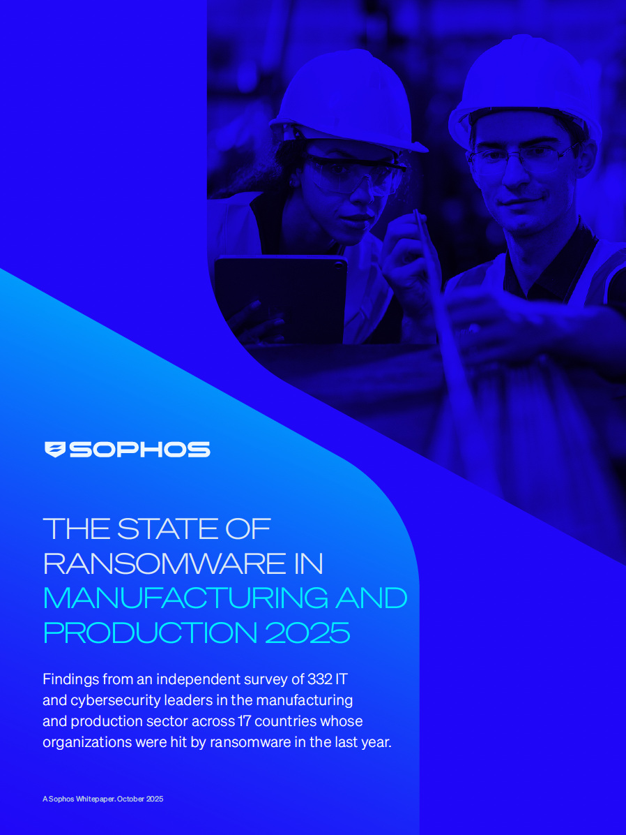 Sophos - The State of Ransomeware in Manufacturing and Production 2025